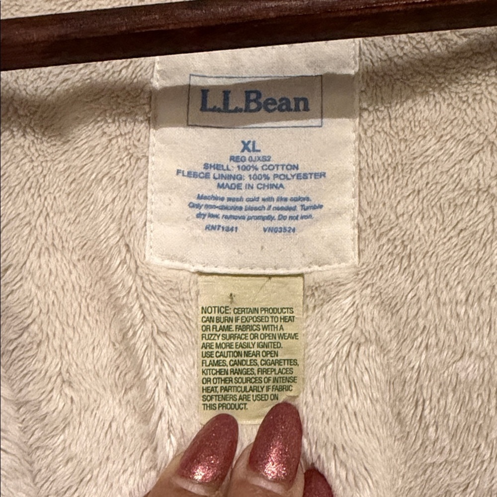 L.L. Bean Green Plaid Shirt Jacket - Picture 4 of 6